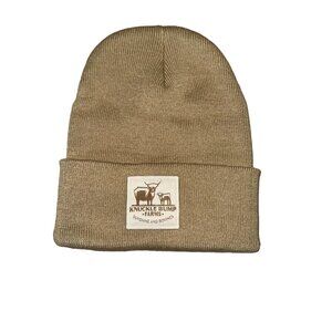 NWOT Knuckle Bump Farms Tan 100% Acrylic Knit Beanie